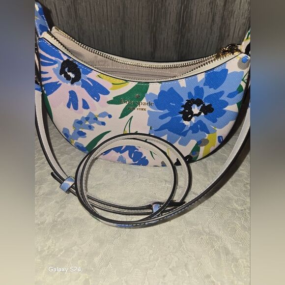 Kate Spsde Madison Floral Crescent new Bag - Picture 4 of 16